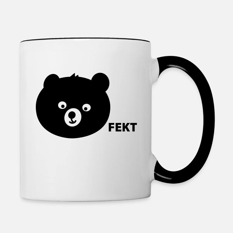 Perfekter Bär - Tasse zweifarbig - Weiß/Schwarz