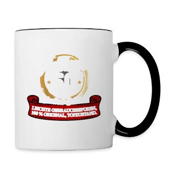 50. Geburtstag Oldtimer Model 50 Jahre Geburtstag - Tasse zweifarbig - Weiß/Schwarz - Rechts