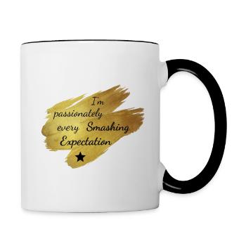 I'm passionately mashing every expectation - Contrasting Mug - white/black - Right