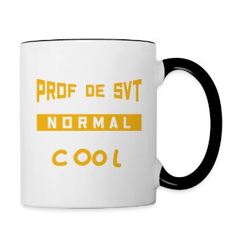 Prof de SVT super cool - Mug contrasté - blanc/noir - Droite