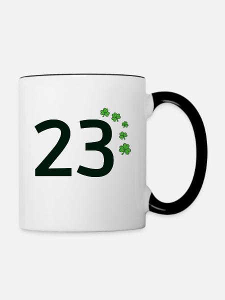 23 - Tasse zweifarbig - Weiß/Schwarz