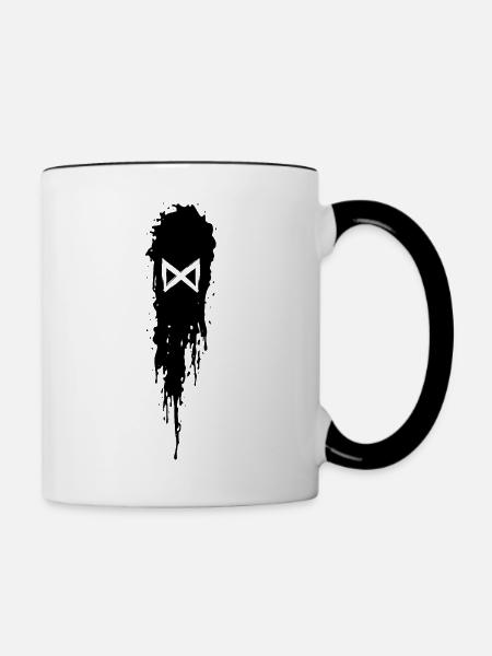 Dagaz - Tasse zweifarbig - Weiß/Schwarz
