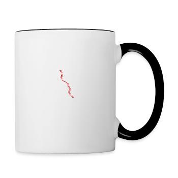 GR20 Grande Randonnée Corse trekking marche - Mug contrasté - blanc/noir - Droite