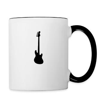 Bass - Mug contrasté - blanc/noir - Droite