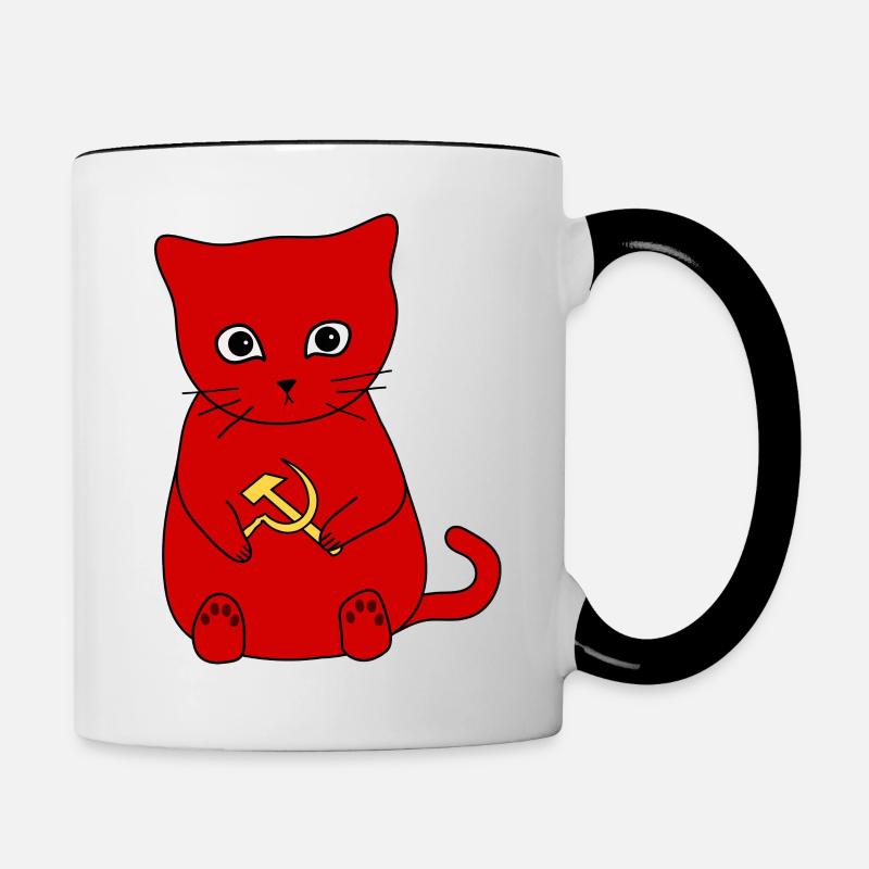 ☭ ☭ Kittens For Communism ☭ ☭ - Mug contrasté - blanc/noir