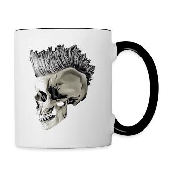 Punk's not dead - Contrasting Mug - white/black - Right