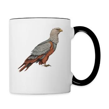 Eagle, Bird, Bird of Prey, Feather, Animal, Wildlife, Feather - Contrasting Mug - white/black - Right