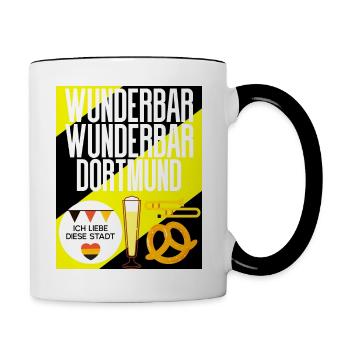 dortmund - Contrasting Mug - white/black - Right