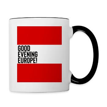 Österreich Eurovision Song Contest - Tasse zweifarbig - Weiß/Schwarz - Rechts