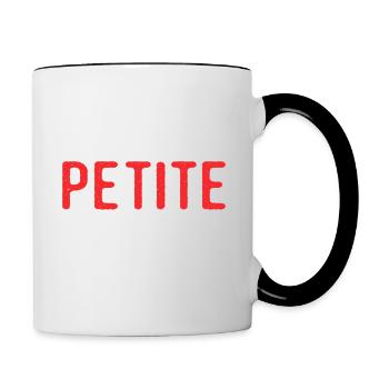 Ich werde eine kleine Schwester haben - Tasse zweifarbig - Weiß/Schwarz - Rechts
