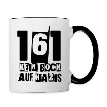 161 NO DESIRE FOR NAZ - Contrasting Mug - white/black - Right
