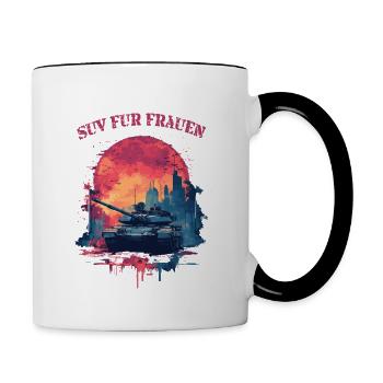 Débardeur - SUV pour femme - Mug contrasté - blanc/noir - Droite