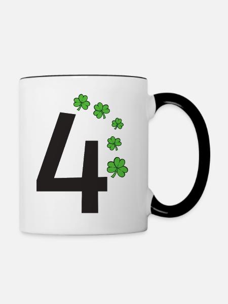 4 - Tasse zweifarbig - Weiß/Schwarz