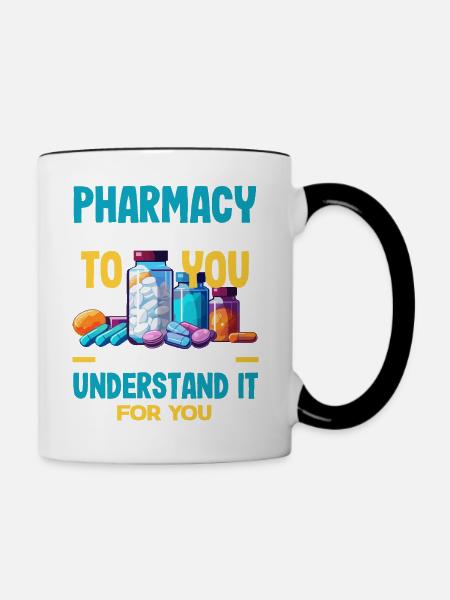 Apotheker Pharmazeutisch-technischer - Tasse zweifarbig - Weiß/Schwarz