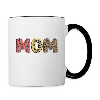 I'm A Proud Mom Of A Freaking Awesome Daughter - Contrasting Mug - white/black - Right