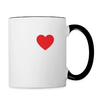 I Love My Woman Plushie Love Plushie Gift - Contrasting Mug - white/black - Right