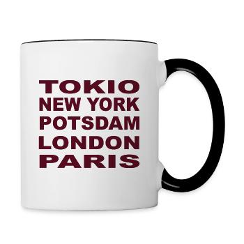 METROPOLIS POTSDAM - Contrasting Mug - white/black - Right