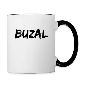 Buzal: Idée cadeau pour bébé dialecte bavarois bavarois - Mug contrasté - blanc/noir - Droite