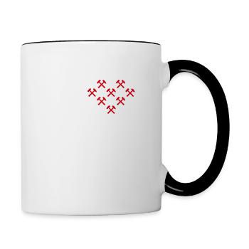 Ruhrpott Love - Tasse zweifarbig - Weiß/Schwarz - Rechts