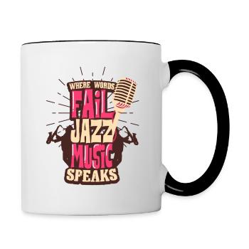 jazz - Mok tweekleurig - wit/zwart - Rechts