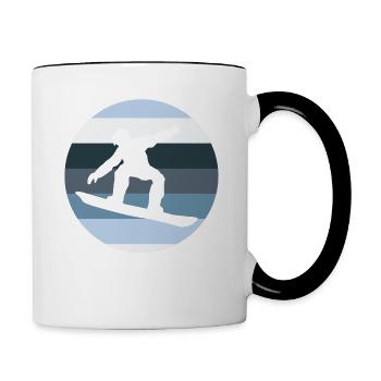 Snowboarders Snowboarders - Contrasting Mug - white/black - Right