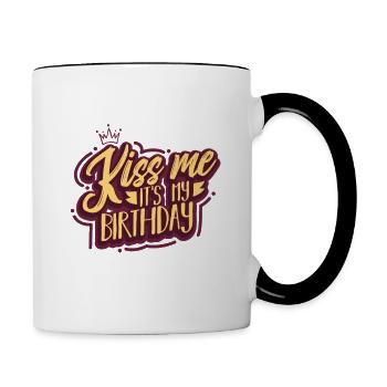 birthday - Contrasting Mug - white/black - Right