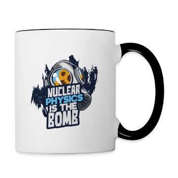 Physique de la bombe atomique - Mug contrasté - blanc/noir - Droite