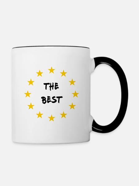 The best - Tasse zweifarbig - Weiß/Schwarz