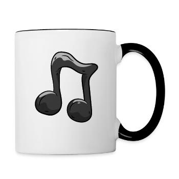 Music Note - Contrasting Mug - white/black - Right