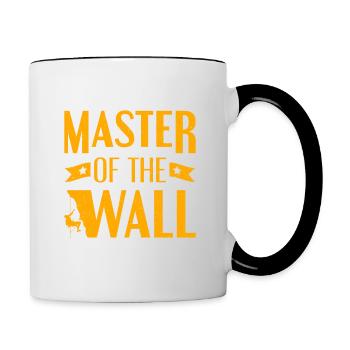 Climbing Master Of The Wall Climber Rock Climbing - Tasse zweifarbig - Weiß/Schwarz - Rechts