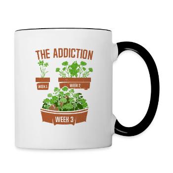Garden Gardener The Addiction Gardening - Tasse zweifarbig - Weiß/Schwarz - Rechts