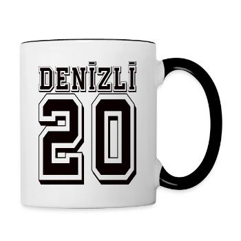 Denizli 20 - Tasse zweifarbig - Weiß/Schwarz - Rechts