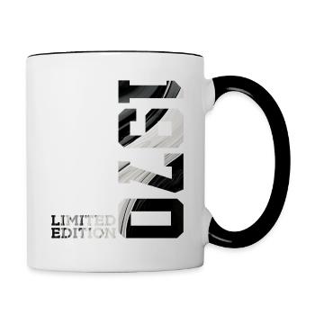 LIMITED EDITION 1970 56TH BIRTHDAY - Contrasting Mug - white/black - Right