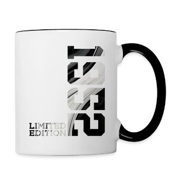 LIMITED EDITION 1952 74TH BIRTHDAY - Contrasting Mug - white/black - Right