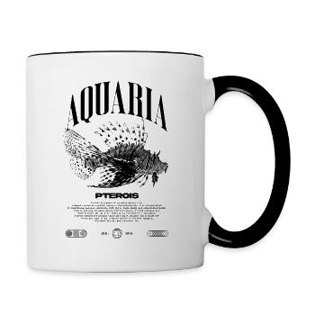 Rotfeuerfisch Marine Fish Keeper Moderne Streetwear - Tasse zweifarbig - Weiß/Schwarz - Rechts