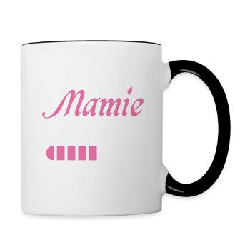 Granny Girl Again 2024 Future Grandma Gift - Contrasting Mug - white/black - Right
