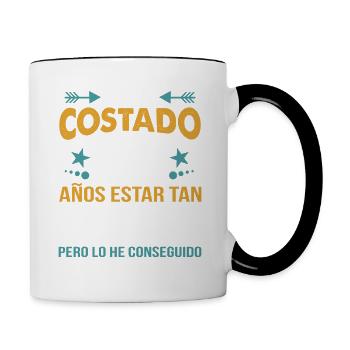 ME HA COSTADO 49 AÑOS ESTAR TAN BUENO - Contrasting Mug - white/black - Right