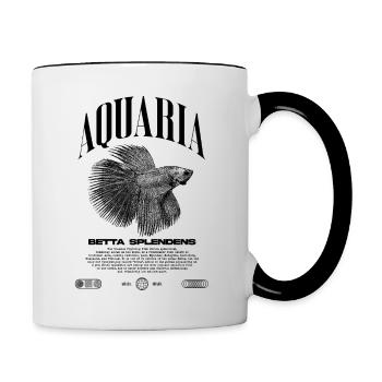 Betta Fish Keeper Moderne Streetwear - Tasse zweifarbig - Weiß/Schwarz - Rechts