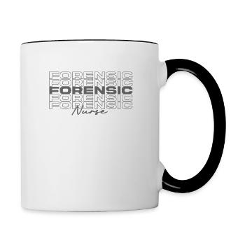 Forensische Krankenschwester Medizinische Krankenschwestern Stilvoll - Tasse zweifarbig - Weiß/Schwarz - Rechts