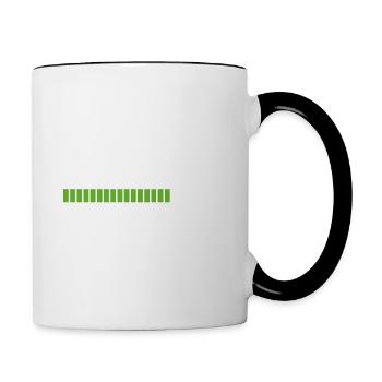 Geek En Cours De Réveil Veuillez Patienter - Mug contrasté - blanc/noir - Droite