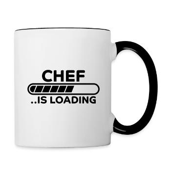 Azubi Witz Spruch Lehrling Auszubildende Geschenk - Tasse zweifarbig - Weiß/Schwarz - Rechts