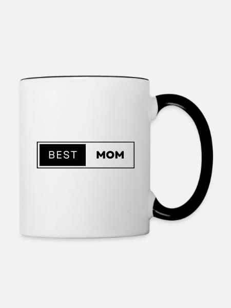 BEST MOM - Tasse zweifarbig - Weiß/Schwarz
