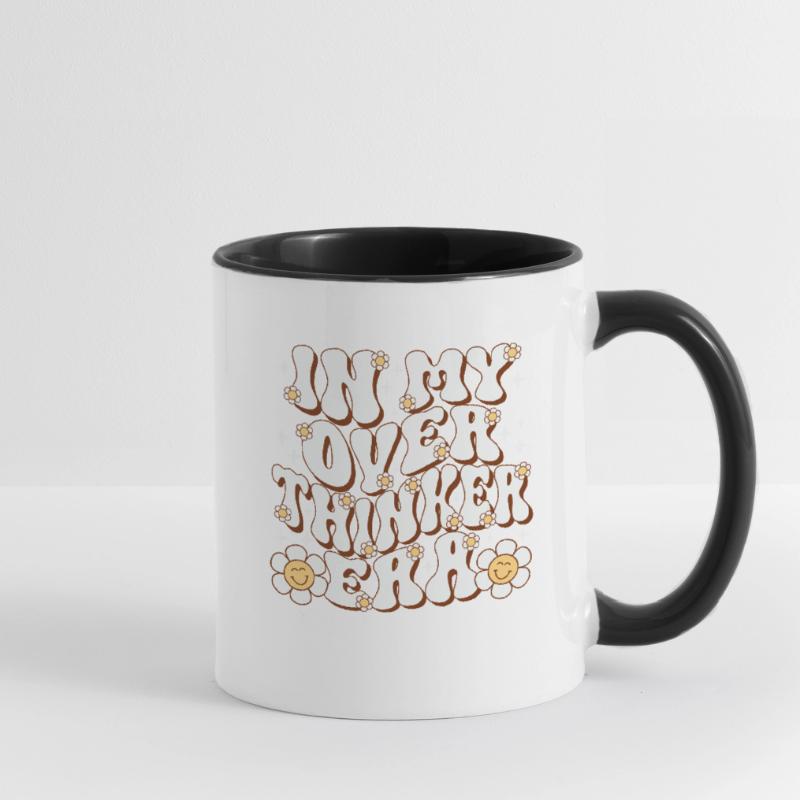 Dans mon ère Overthinker Overthink Mug contrasté