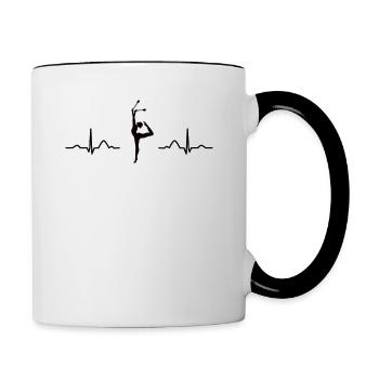 Gymnastics Clubs ECG Rhythmic Gymnastics - Contrasting Mug - white/black - Right