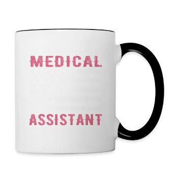 Medical Assistant American Flag Medical Assistant - Contrasting Mug - white/black - Right