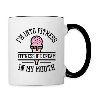 Je suis en forme - Mug contrasté - blanc/noir - Droite