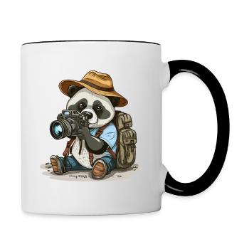 Discovering the World - Contrasting Mug - white/black - Right