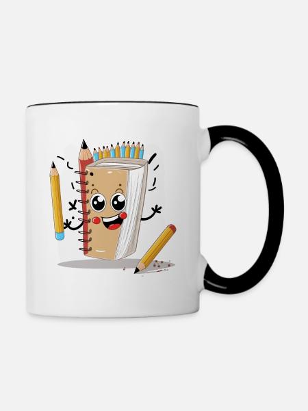 Der Sketch Master - Tasse zweifarbig - Weiß/Schwarz