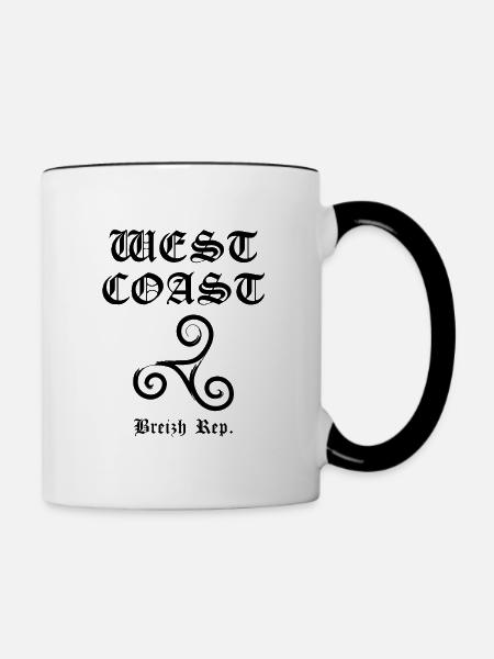 WestküsteBreizh - Tasse zweifarbig - Weiß/Schwarz