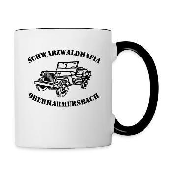 Schwarzwaldmafia - Tasse zweifarbig - Weiß/Schwarz - Rechts